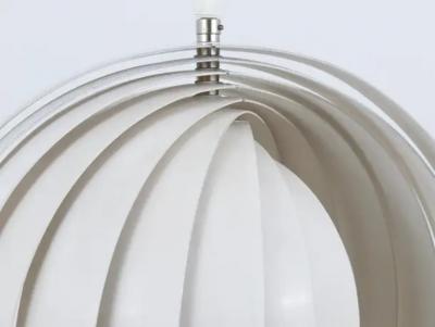 Verner Panton Verner Panton White Moon Lamp Visor Lamp Op Art Louis Poulsen Denmark 1960s