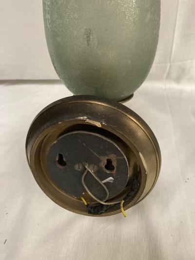 Veronese 1940s Pair of bronze and Murano glass sconces by Veron se