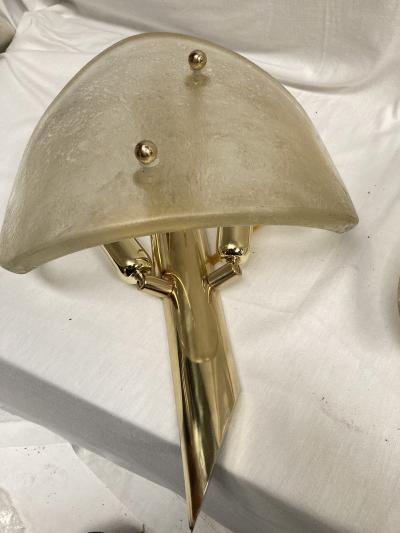 Veronese 1960s pair Murano glass sconces by Veron se