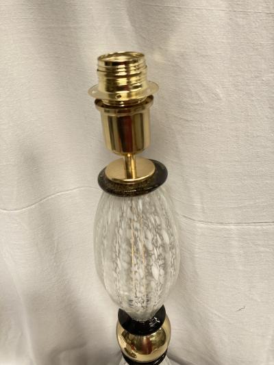 Veronese 1970s tall Murano glass lamps attributed to Paolo Veron se