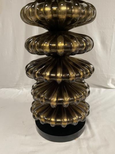 Veronese 1980s Huge Murano glass lamp attributed to Veron se