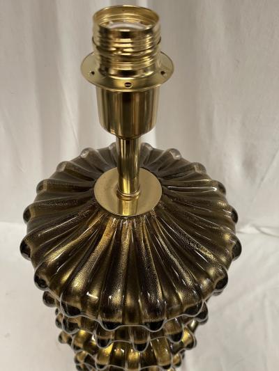 Veronese 1980s Huge Murano glass lamp attributed to Veron se
