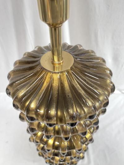 Veronese 1980s Huge Murano glass lamp attributed to Veron se