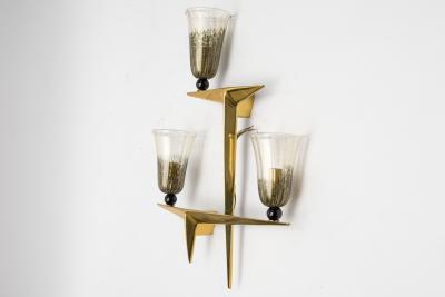 Veronese Pair of Murano Glass sconces by Veronese