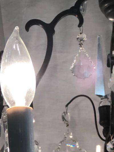 Versailles Chandelier with Swarovski Strass and Crystal Pendants