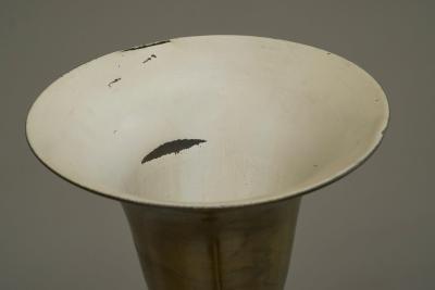 Very Elegant Art Deco Floor Lamp in Patinated Brass and Nickel Plated Brass 1930