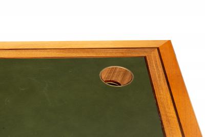 Very Fine English Walnut and Ebony Pedestal Desk by David Linley