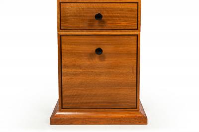 Very Fine English Walnut and Ebony Pedestal Desk by David Linley