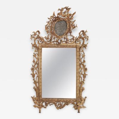 Very Fine Italian 18th Century Carved and Giltwood Mirror