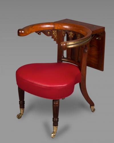 Very Fine Regency Library Reading Chair