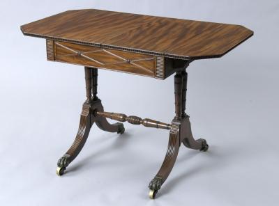 Very Fine Regency Period Sofa Games Table Circa 1820
