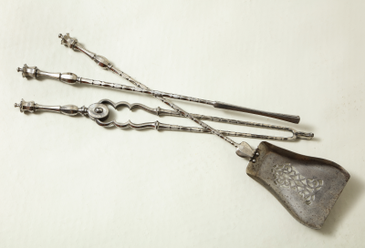 Very Fine Set of Steel Fire Tools