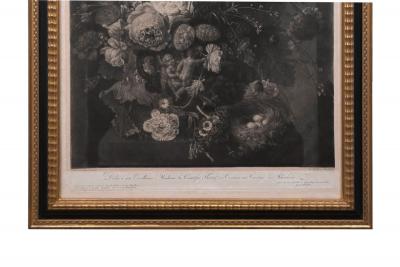 Very Fine and Rare Pair of Engravings by Pichler after van Huysum circa 1806