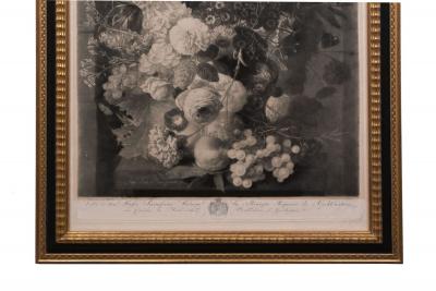 Very Fine and Rare Pair of Engravings by Pichler after van Huysum circa 1806