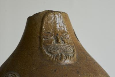 Very Large 17th C Bartmann Jug Bellarmine Jug German Salt Glazed Stoneware