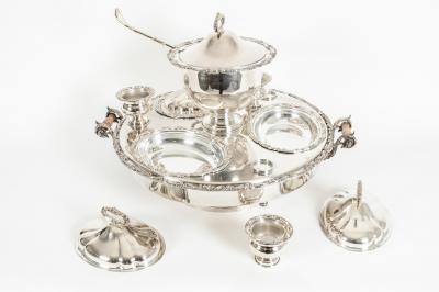 Very Large American Plated Serving Dish