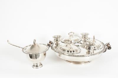 Very Large American Plated Serving Dish