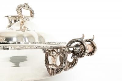 Very Large American Plated Serving Dish