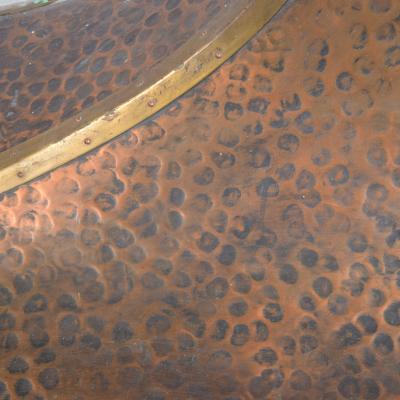 Very Large Copper Fireplace Vent Hood from Round House Dallas 1960s