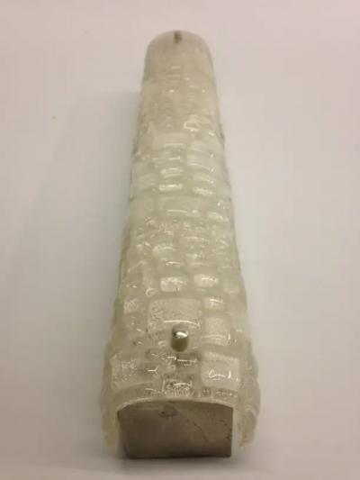 Very Large Italian MId Century Murano Glass Flush Mount Fixture or Wall Sconce