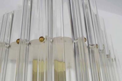Very Large Mid Century Lucite Sconces