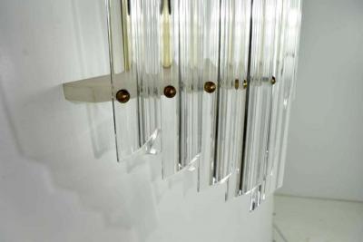 Very Large Mid Century Lucite Sconces