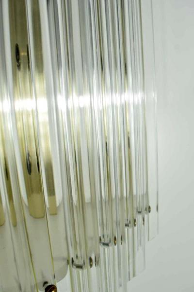 Very Large Mid Century Lucite Sconces