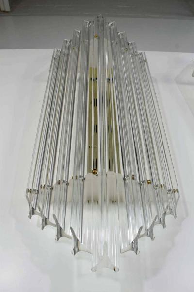 Very Large Mid Century Lucite Sconces