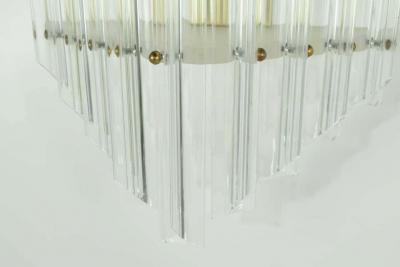 Very Large Mid Century Lucite Sconces