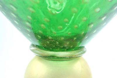 Very Large Murano Glass Gold Flecks Decorative Bowl