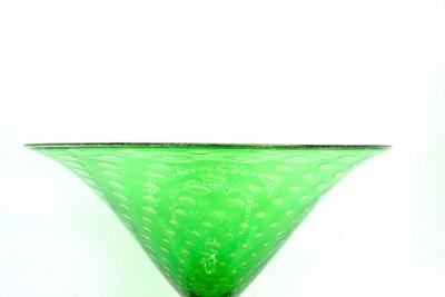 Very Large Murano Glass Gold Flecks Decorative Bowl