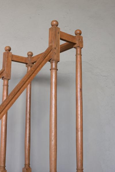 Very Large Scale French Fruitwood Library Steps Circa 1860 