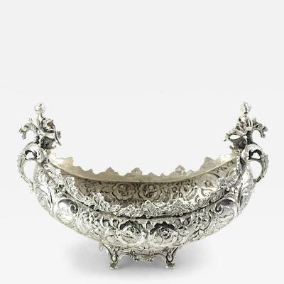 Very Ornately Decorated Silver Plated Austrian Footed Centerpiece