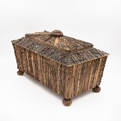 Very Rare Anglo Indian Stag Horn Tea Caddy Circa 1830