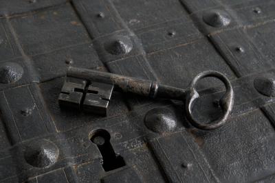 Very Rare Antique Armada Box or Strongbox in Iron Early 17th Century