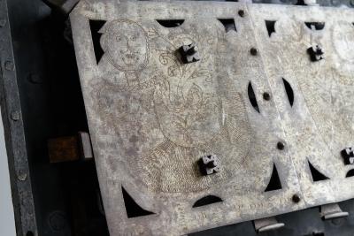 Very Rare Antique Armada Box or Strongbox in Iron Early 17th Century