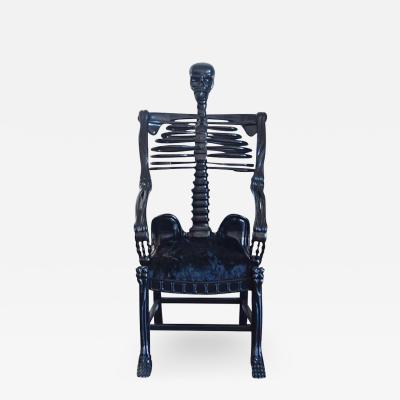 Very Rare Russian Folk Art Skeleton Chair