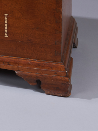 Very Rare Walnut Sulfur Inlaid Blanket Chest