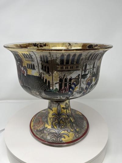 Very Rare Wedding Bowl by Venetian Artist Bruber