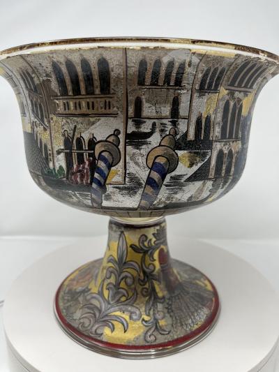Very Rare Wedding Bowl by Venetian Artist Bruber