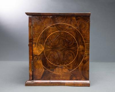 Very Rare William and Mary Oyster Veneered Small Table Cabinet