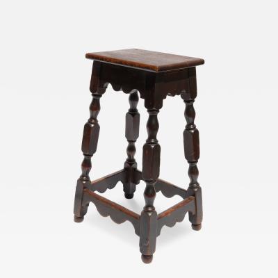 Very Tall English Joint Stool English circa 1870