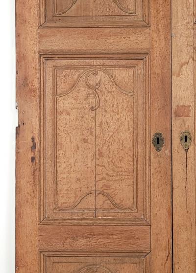 Very Tall Pair of French Oak Doors 19th century