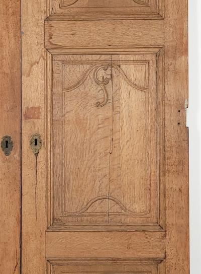 Very Tall Pair of French Oak Doors 19th century