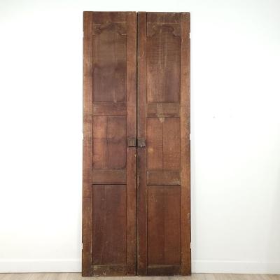 Very Tall Pair of French Oak Doors 19th century
