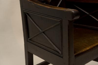 Very Unusual Archaic Georgian Wainscot Arm Chair