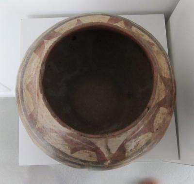 Very early Zia pictorial polychrime jar