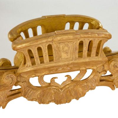 Very large George II style giltwood mirror