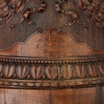 Very large Italian patinated bronze and carved wood sculptural jardini res