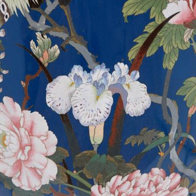 Very large Japanese Meiji period cloisonn enamel vase
